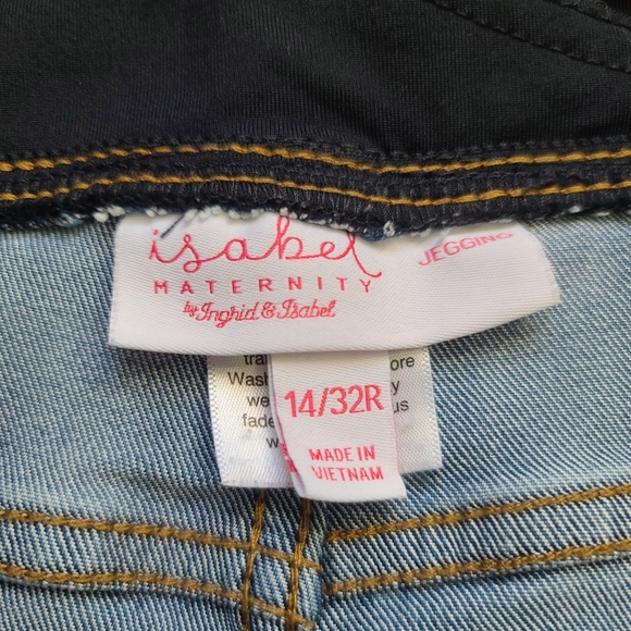 Isabel Maternity Jeggings maternity pants blue size 14/32 - Picture 3 of 6